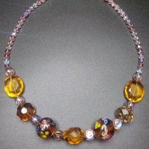 vintage Glass Bead Necklace